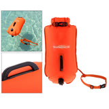 Maxbell High Visibility Inflatable Dry Bag Safety Swim Buoy Tow Float Fluo Orange - Aladdin Shoppers