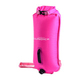 Maxbell 2Pieces High Visibility Inflatable Dry Bag Safety Swim Buoy Tow Float Fluo