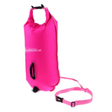 Maxbell 2Pieces High Visibility Inflatable Dry Bag Safety Swim Buoy Tow Float Fluo
