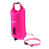 Maxbell High Visibility Inflatable Dry Bag Safety Swim Buoy Tow Float Fluo Rosy - Aladdin Shoppers