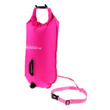 Maxbell High Visibility Inflatable Dry Bag Safety Swim Buoy Tow Float Fluo Rosy - Aladdin Shoppers