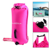 Maxbell High Visibility Inflatable Dry Bag Safety Swim Buoy Tow Float Fluo Rosy - Aladdin Shoppers