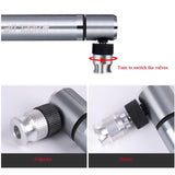 Maxbell Portable Bike Bicycle Pump Mini Cycle Air Pump Fits Presta & Schrader Valves