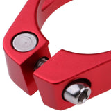 Maxbell Maxbell Bike Seat Post Clamps Ultralight Lock Bicycle Seatposts Clip Red 34.9mm