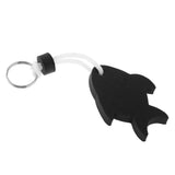 Maxbell EVA Foam Fish Shaped Floating Keyring for Boating Yachting Sailing Black - Aladdin Shoppers