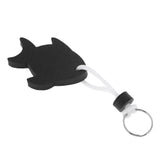 Maxbell EVA Foam Fish Shaped Floating Keyring for Boating Yachting Sailing Black - Aladdin Shoppers