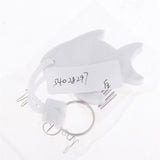 Maxbell EVA Foam Fish Shaped Floating Keyring for Boating Yachting Sailing White - Aladdin Shoppers