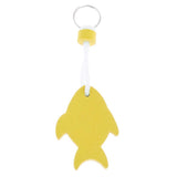 Maxbell EVA Foam Fish Shaped Floating Keyring for Boating Yachting Sailing Yellow - Aladdin Shoppers