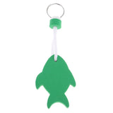 Maxbell Maxbell EVA Foam Fish Shaped Floating Keyring for Boating Yachting Sailing Green