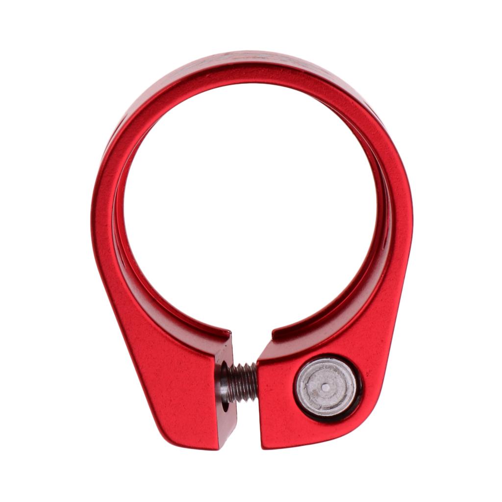 Maxbell Maxbell Bike Seat Post Clamps Ultralight Lock Bicycle Seatposts Clip Red 31.8mm