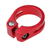 Maxbell Maxbell Bike Seat Post Clamps Ultralight Lock Bicycle Seatposts Clip Red 31.8mm