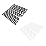 Maxbell Maxbell 20Pcs Adjustable Self Locking Nylon Cable Ties for Home Diving Garage White