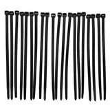 Maxbell Maxbell 20Pcs Adjustable Self Locking Nylon Cable Ties for Home Diving Garage Black