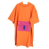 Maxbell Surf Changing Robe Beach Poncho Microfiber Bathrobe Bath Towel Adult Orange