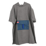 Maxbell Surf Changing Robe Beach Poncho Microfiber Bathrobe Bath Towel Adult Gray