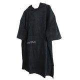 Maxbell Bathrobe Bath Towel Surf Changing Robe Beach Poncho with Hood Black - Aladdin Shoppers