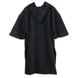 Maxbell Bathrobe Bath Towel Surf Changing Robe Beach Poncho with Hood Black - Aladdin Shoppers