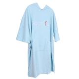 Maxbell Bathrobe Bath Towel Surf Changing Robe Beach Poncho with Hood Light Blue - Aladdin Shoppers