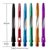 Maxbell Maxbell 1 Pack of 5pcs Aluminum Alloy Darts Shafts Harrows Dart Stems Medium Balck
