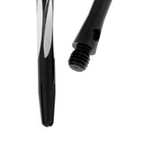 Maxbell Maxbell 1 Pack of 5pcs Aluminum Alloy Darts Shafts Harrows Dart Stems Medium Balck