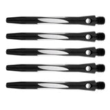 Maxbell Maxbell 1 Pack of 5pcs Aluminum Alloy Darts Shafts Harrows Dart Stems Medium Balck