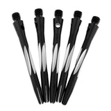 Maxbell Maxbell 1 Pack of 5pcs Aluminum Alloy Darts Shafts Harrows Dart Stems Medium Balck