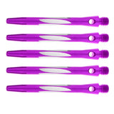 Maxbell Maxbell 1 Pack of 5pcs Aluminum Alloy Darts Shafts Harrows Dart Stems Medium Purple