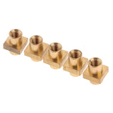 Maxbell Maxbell Count 5pcs M6 Female Thread Knurled Nuts Brass Threaded Insert Embedment Nut