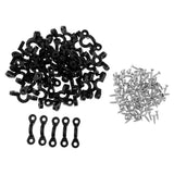 Maxbell Maxbell 50/30/10pcs Kayak Pad Eye Deck Loops Tie Down Pad Eyelet C clip  50pcs