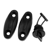 Maxbell Maxbell 2pcs Kayak Deck Plate & 1pcs Canoe Drain Plug & 16pcs D Rings  & 1 Pair Toggle Carry Handles Boat Kit Set with Hardware