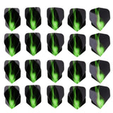 Maxbell Maxbell 20 Pieces Standard Shape Dart Flights Tail Replacement Accessories Green