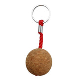 Maxbell 2Pcs 3.5cm Single Ball Cork Keyring Buoyant Key Ring Marine Sail Boat Float