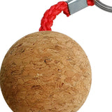 Maxbell 2Pcs 3.5cm Single Ball Cork Keyring Buoyant Key Ring Marine Sail Boat Float