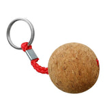Maxbell 2Pcs 3.5cm Single Ball Cork Keyring Buoyant Key Ring Marine Sail Boat Float