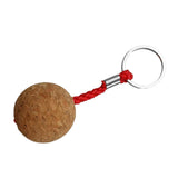 Maxbell 2Pcs 3.5cm Single Ball Cork Keyring Buoyant Key Ring Marine Sail Boat Float