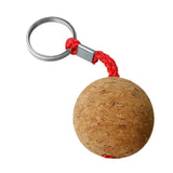 Maxbell 2Pcs 3.5cm Single Ball Cork Keyring Buoyant Key Ring Marine Sail Boat Float