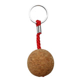 Maxbell 2Pcs 3.5cm Single Ball Cork Keyring Buoyant Key Ring Marine Sail Boat Float