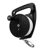 Maxbell Maxbell Scuba Diving Wreck Reel Kayak Anchor with Handle 150ft Line Snap Hook Black