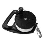 Maxbell Maxbell Scuba Diving Wreck Reel Kayak Anchor with Handle 150ft Line Snap Hook Black