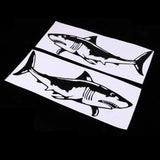 Maxbell Maxbell 2 Pieces Shark Sticker Decal for Car Truck Kayak Fishing Boat Graphics Black