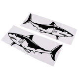 Maxbell 2 Pieces Shark Sticker Decal for Car Truck Kayak Fishing Boat Graphics Black - Aladdin Shoppers