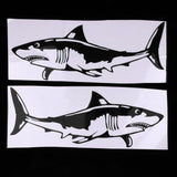 Maxbell 2 Pieces Shark Sticker Decal for Car Truck Kayak Fishing Boat Graphics Black - Aladdin Shoppers