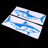 Maxbell 2 Pieces Shark Sticker Decal for Car Truck Kayak Fishing Boat Graphics Blue - Aladdin Shoppers