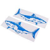 Maxbell 2 Pieces Shark Sticker Decal for Car Truck Kayak Fishing Boat Graphics Blue - Aladdin Shoppers