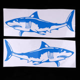 Maxbell 2 Pieces Shark Sticker Decal for Car Truck Kayak Fishing Boat Graphics Blue - Aladdin Shoppers