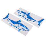 Maxbell 2 Pieces Shark Sticker Decal for Car Truck Kayak Fishing Boat Graphics Blue - Aladdin Shoppers