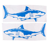 Maxbell 2 Pieces Shark Sticker Decal for Car Truck Kayak Fishing Boat Graphics Blue - Aladdin Shoppers