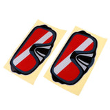 Maxbell 2 Pieces Reflective Scuba Diving Diver Kayak Sticker Decal Diving Goggles - Aladdin Shoppers