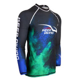 Maxbell Maxbell Men Long Sleeve Wetsuit Top Scuba Diving Surfing Snorkeling Rash Guard M