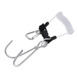 Maxbell Maxbell Scuba Diving Stainless Steel Dual Reef Hooks w/Spiral Coil Lanyard White